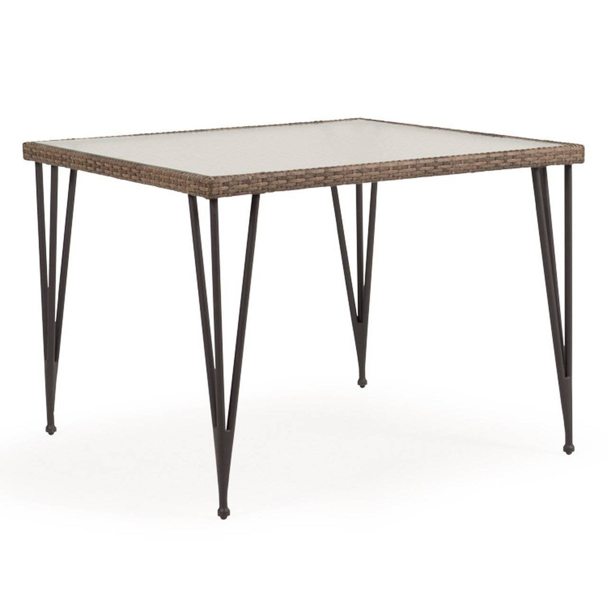 Alamo Outdoor Square Wicker Dining Table Model 621839DTWIL