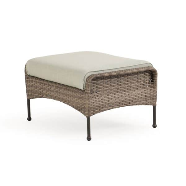 Alamo Outdoor Wicker Ottoman with Cushion Model 621808WIL