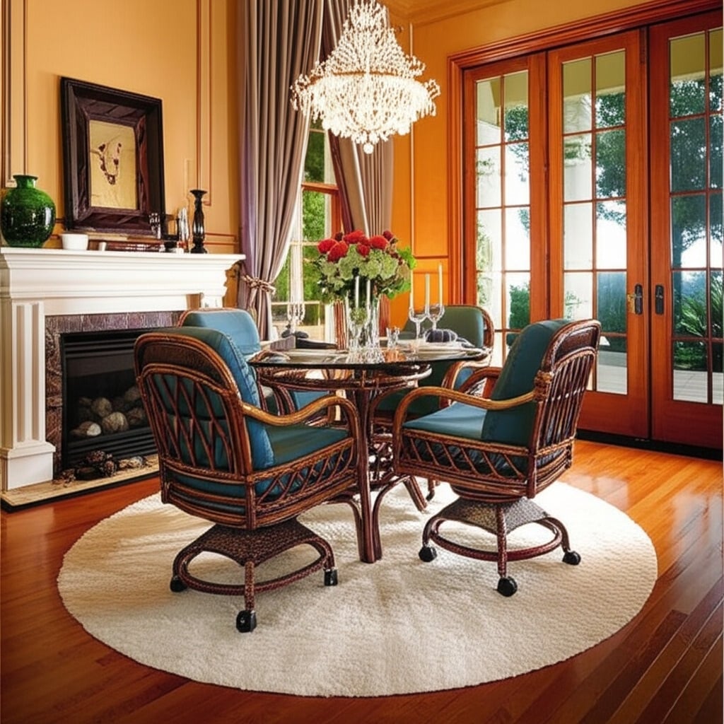 Cushions (Covers and Foam Cores) for South Sea Caster Dining Sets cush-ss-caster-set Made in USA