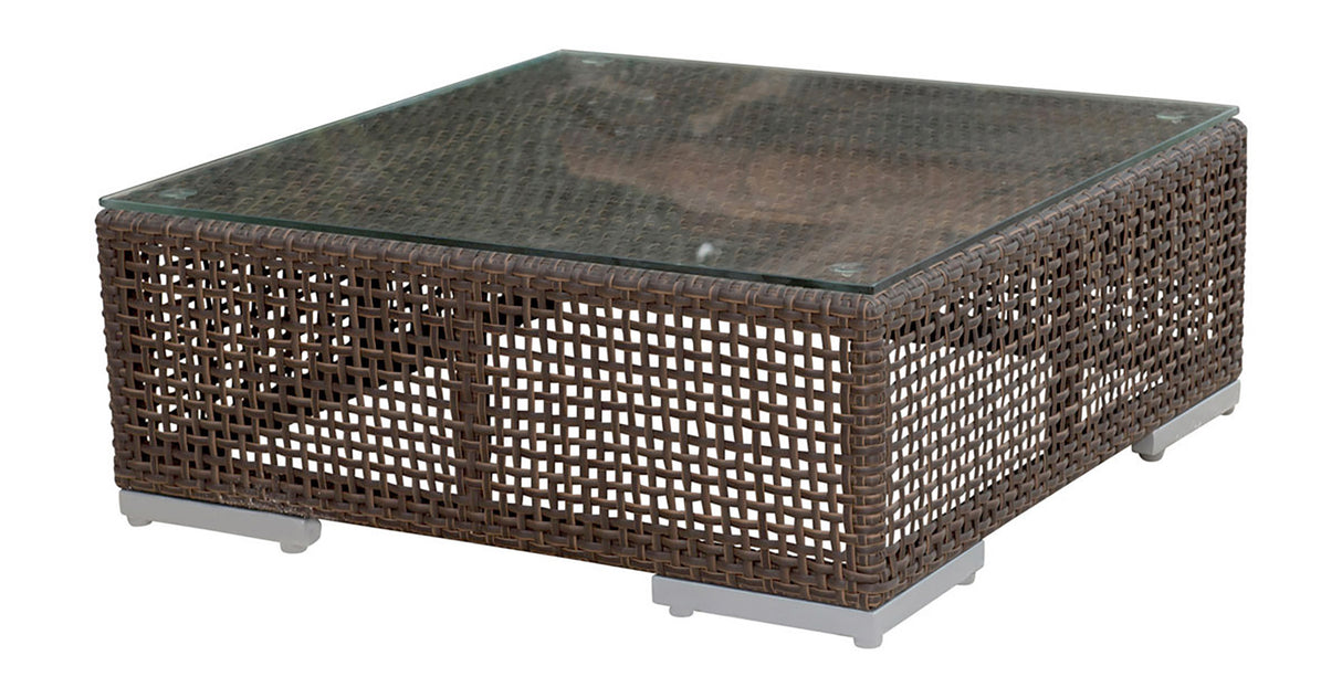 Atlantis Outdoor Coffee Table with Glass Model 903-1321-JBP-CT-GL by Pelican Reef