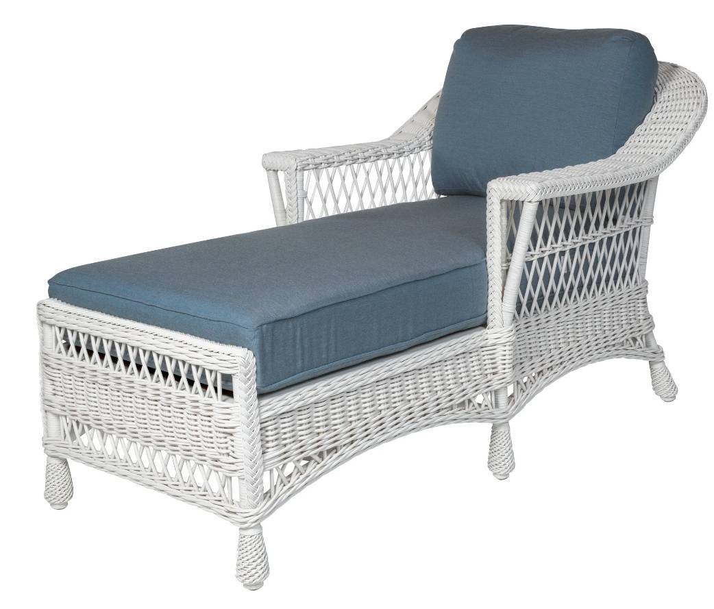 Bass Harbor Rattan Coffee Single Chaise B-04 by Designer Wicker Tribor
