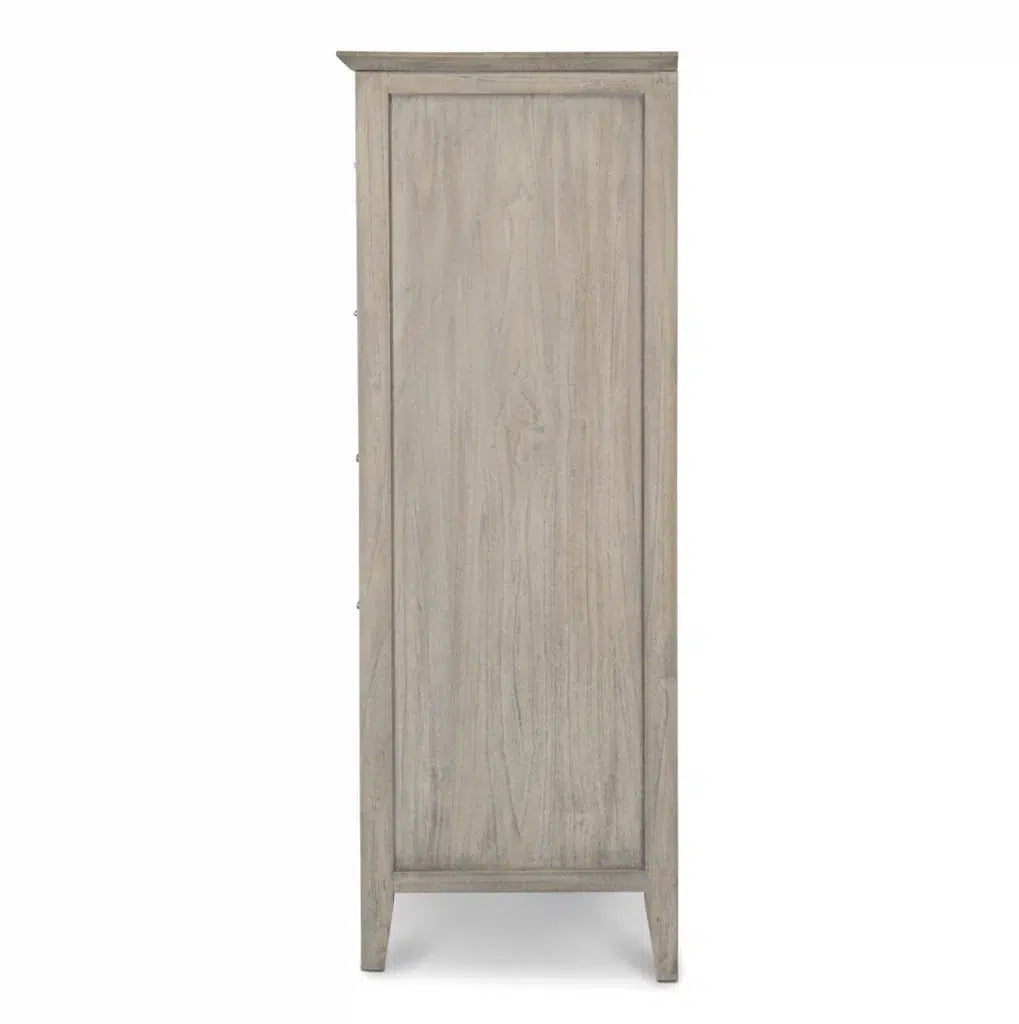 Ocean Isles 5 Drawer Woven Chest Model B55535-OCEANBLUE By Seawinds Trading