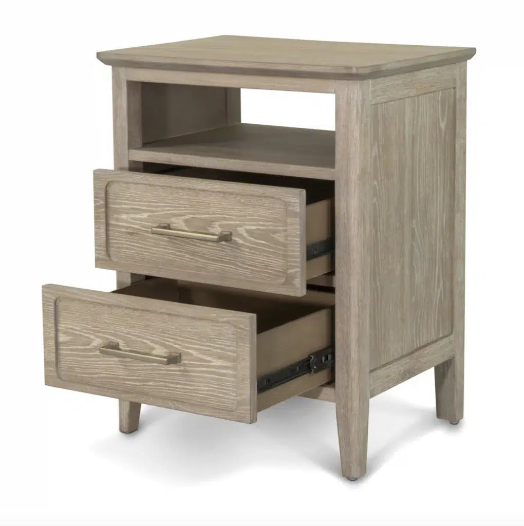 Cape May Electrified Nightstand Model B62232-DRIFTWOOD By Seawinds Trading