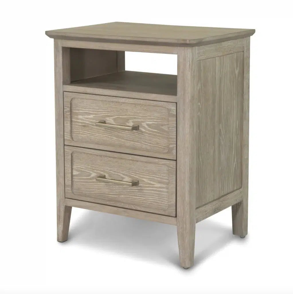 Cape May Electrified Nightstand Model B62232-DRIFTWOOD By Seawinds Trading