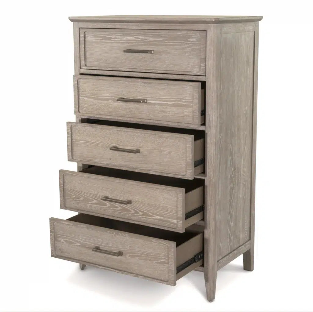 Cape May 6 Pc Bedroom Set with Storage Queen Bed Model B622QBED-STORAGE-6PCSET-DRIFTWOOD By Seawinds Trading