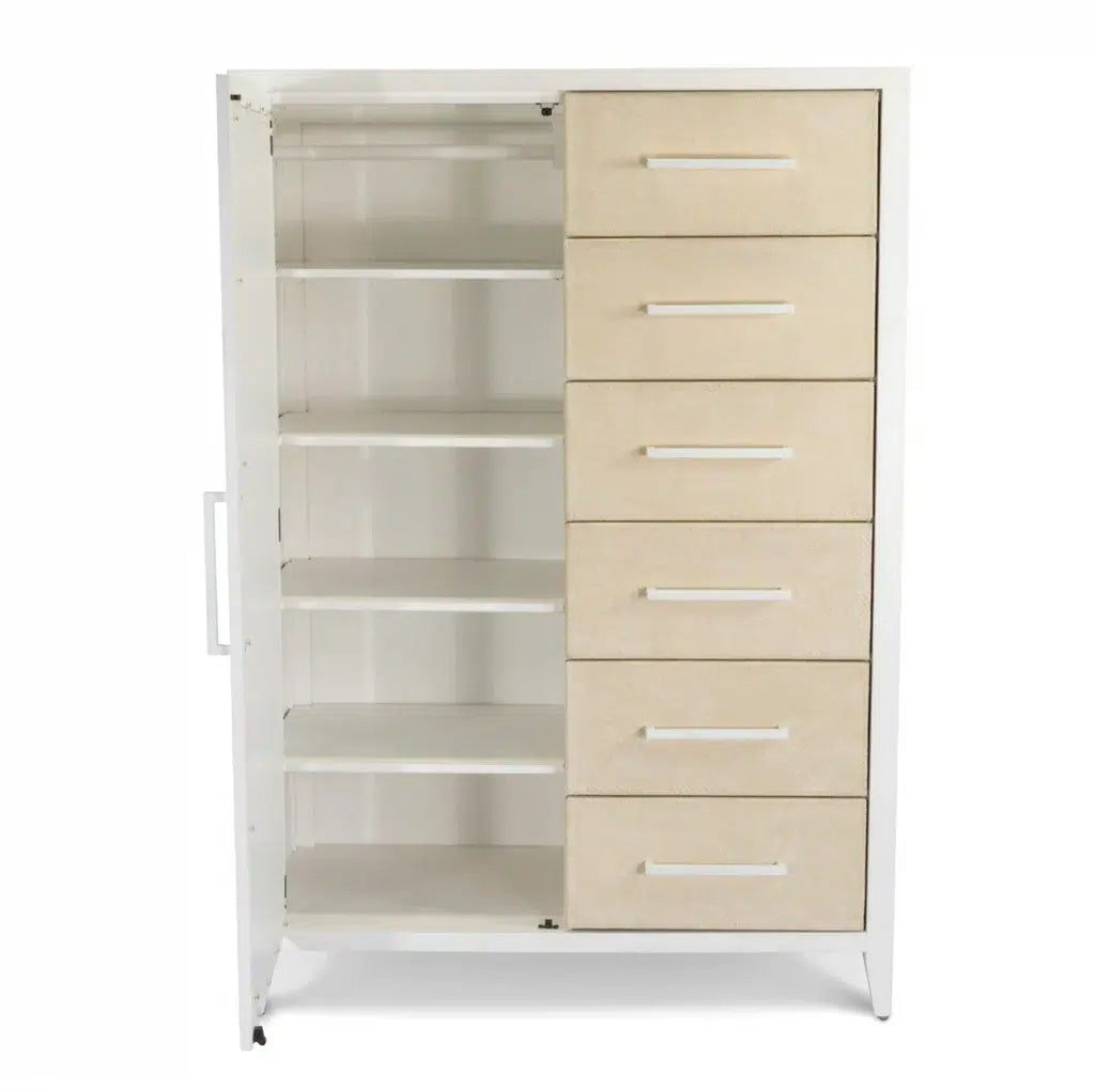 Miramar Woven Mirrored Door Chest Model B77737-SAND By Seawinds Trading