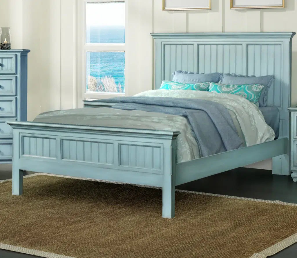 Monaco Bleu Bed Queen Model B818QBED-BLEU By Seawinds Trading