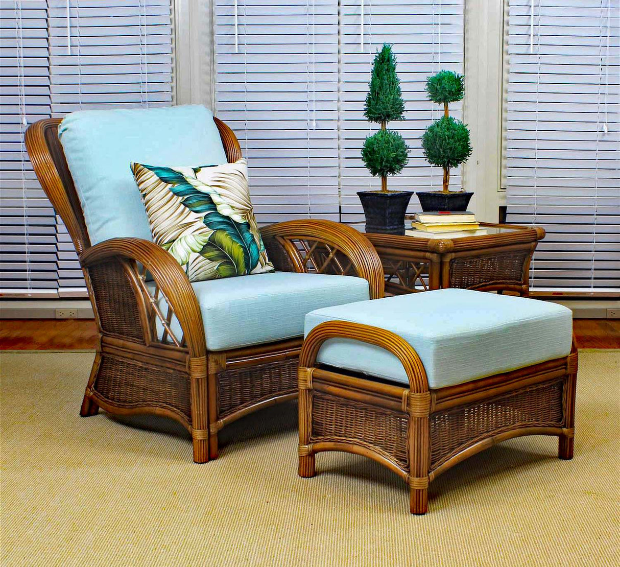 Bali Arm Chair with Deep Seating Comfort by South Sea Rattan
