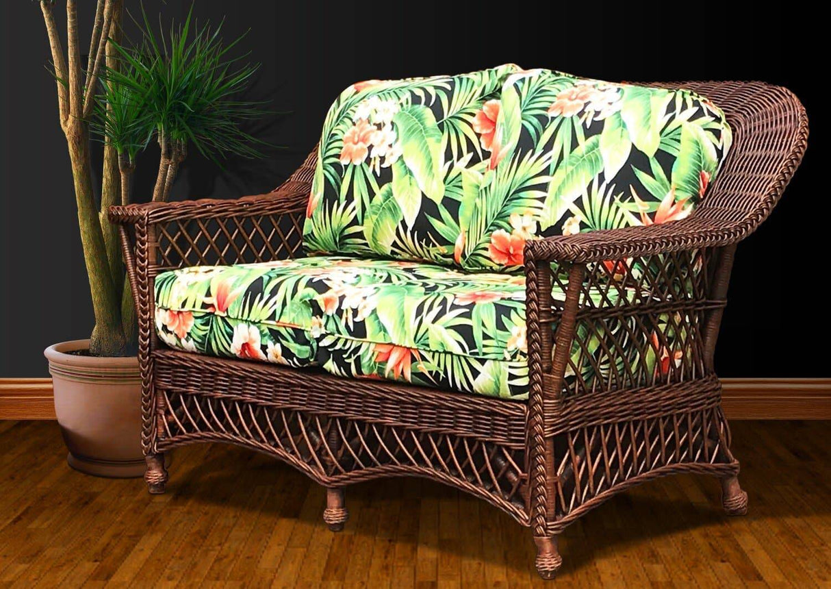 Shangri-la Wicker Cushion Set (Loveseat) – Made in the USA SlA-CUSH-LS by Wicker Fair