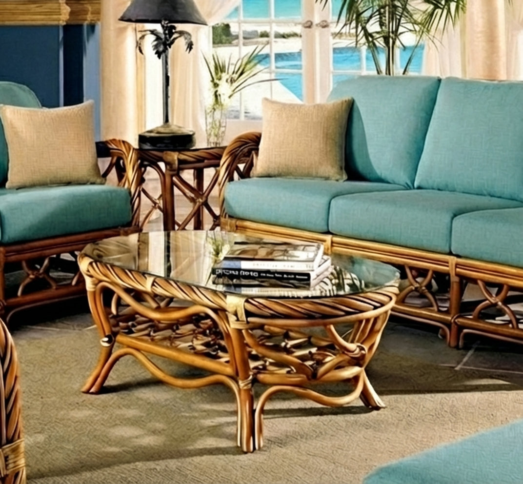 Bayshore Rattan Coffee Table from Wicker Fair