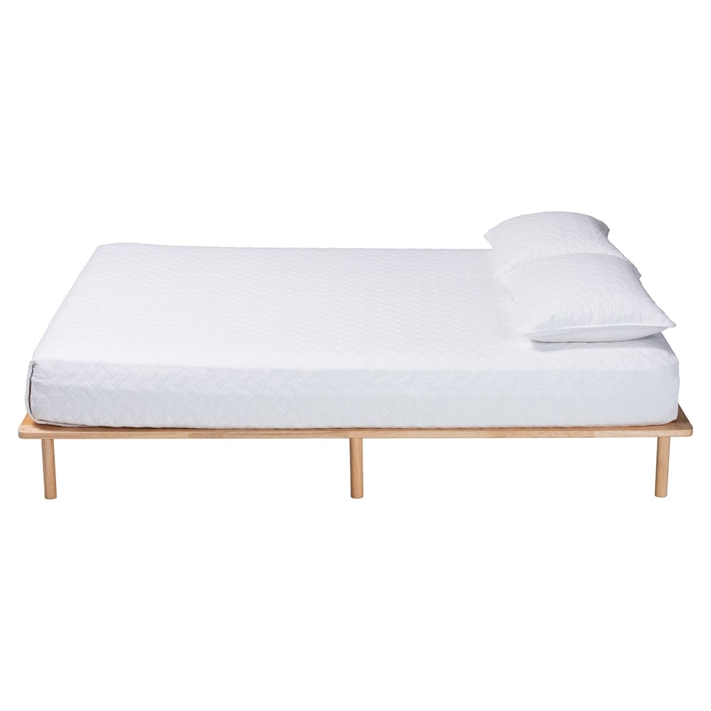 Calhoun Japandi Queen Size Bed Frame by Wicker Fair