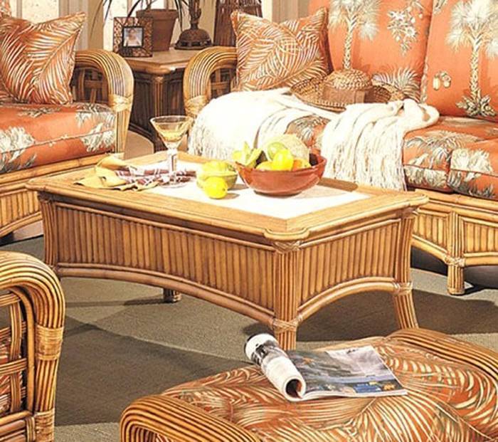 Belize 5 Pc Rattan Living Room Set BZ-SET by Designer Wicker Tribor