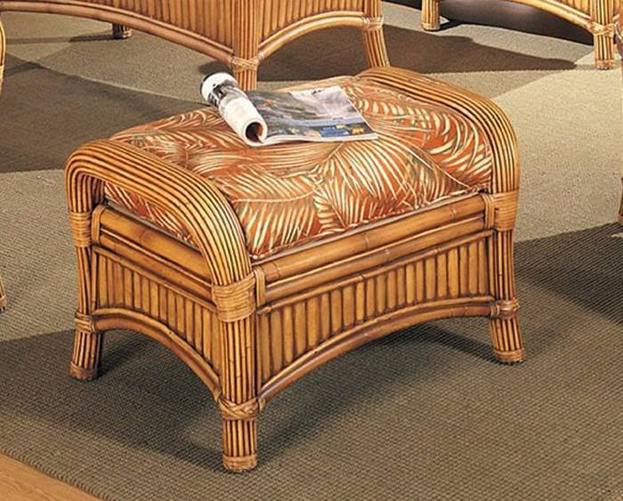 Belize Rattan Ottoman BZ-10 by Designer Wicker