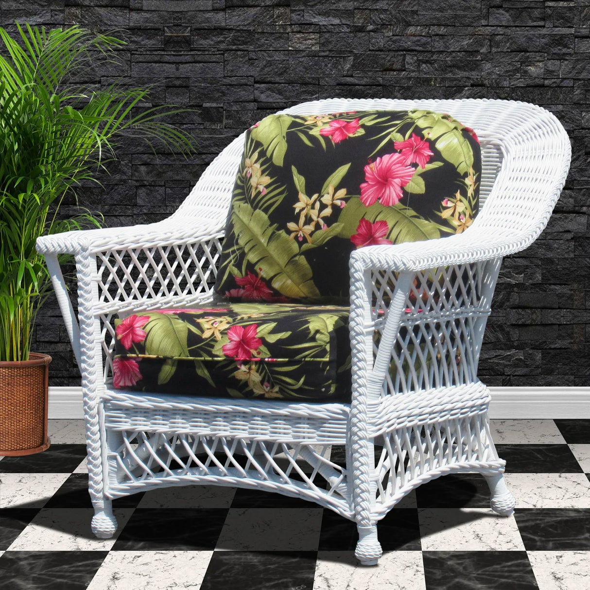 Bar Harbor Rattan Arm Chair