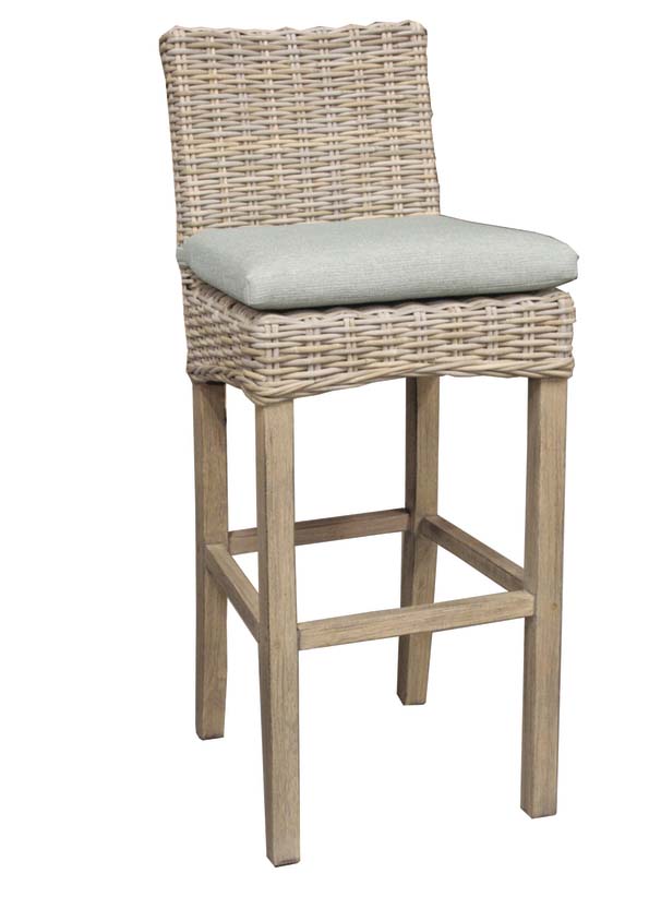 Borneo Rattan and Wood Barstool from Capris Furniture Model B30-752