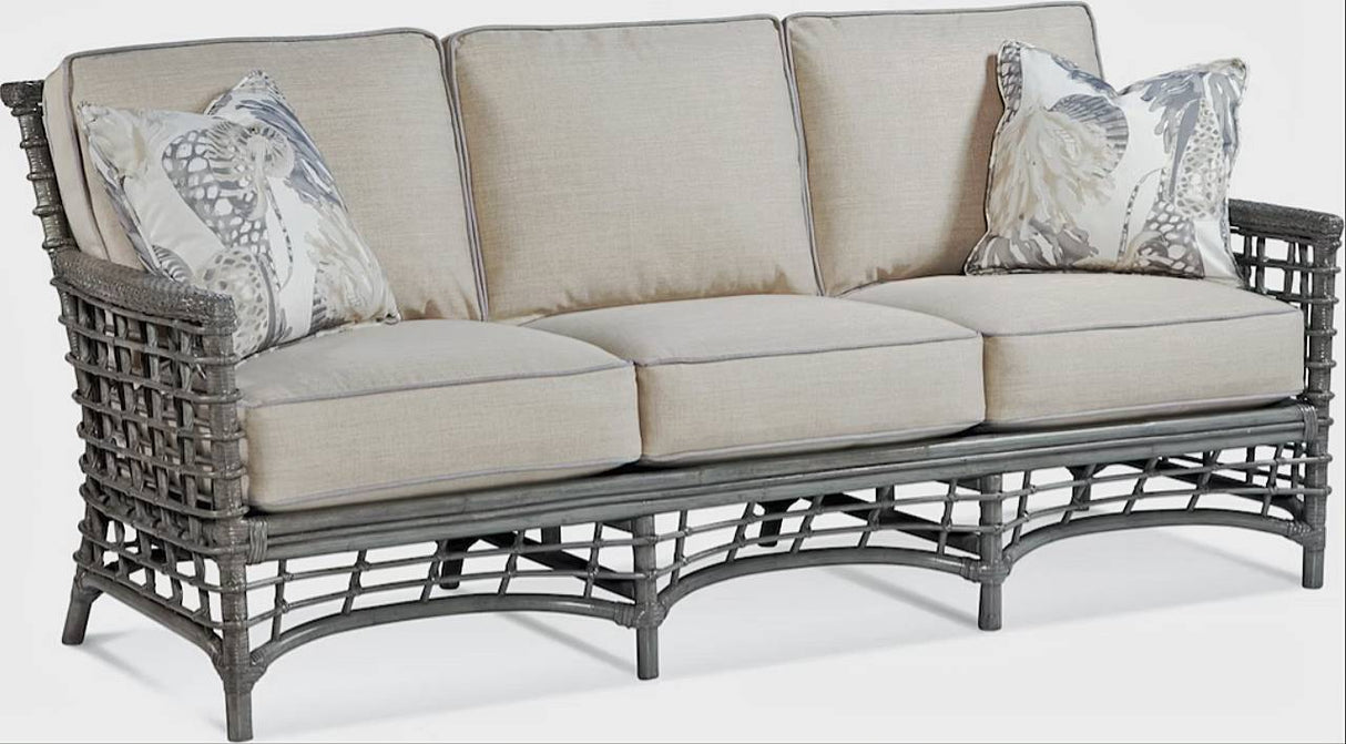 Bridgehampton Rattan Sofa Model 1031-011 Made in the USA by Braxton Culler