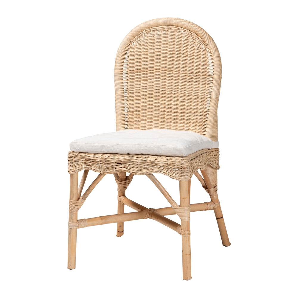 Rilu Bohemian Natural Rattan Dining Chair by Wicker Fair