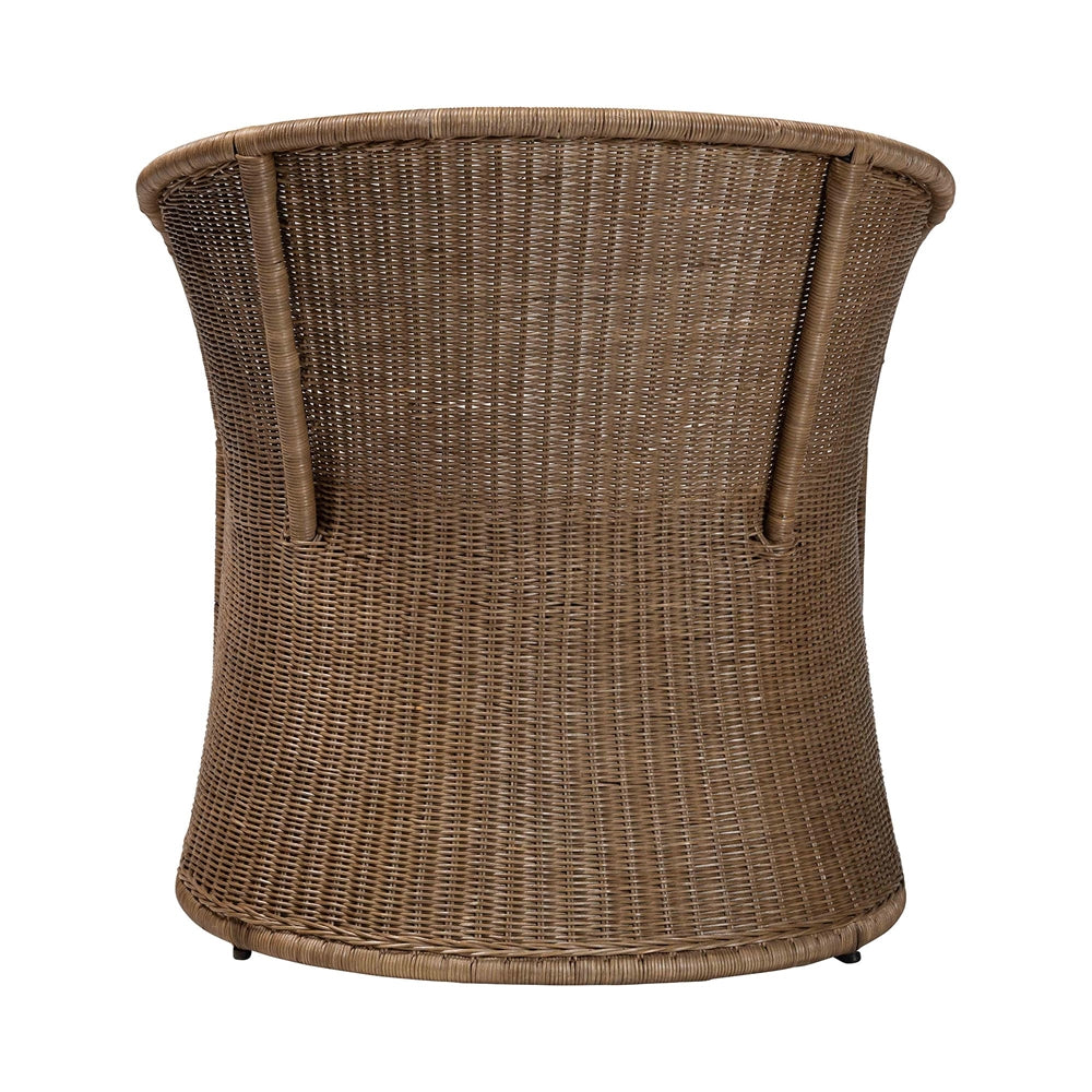Lintamani Bohemian Greywashed Rattan Accent Chair by Wicker Fair