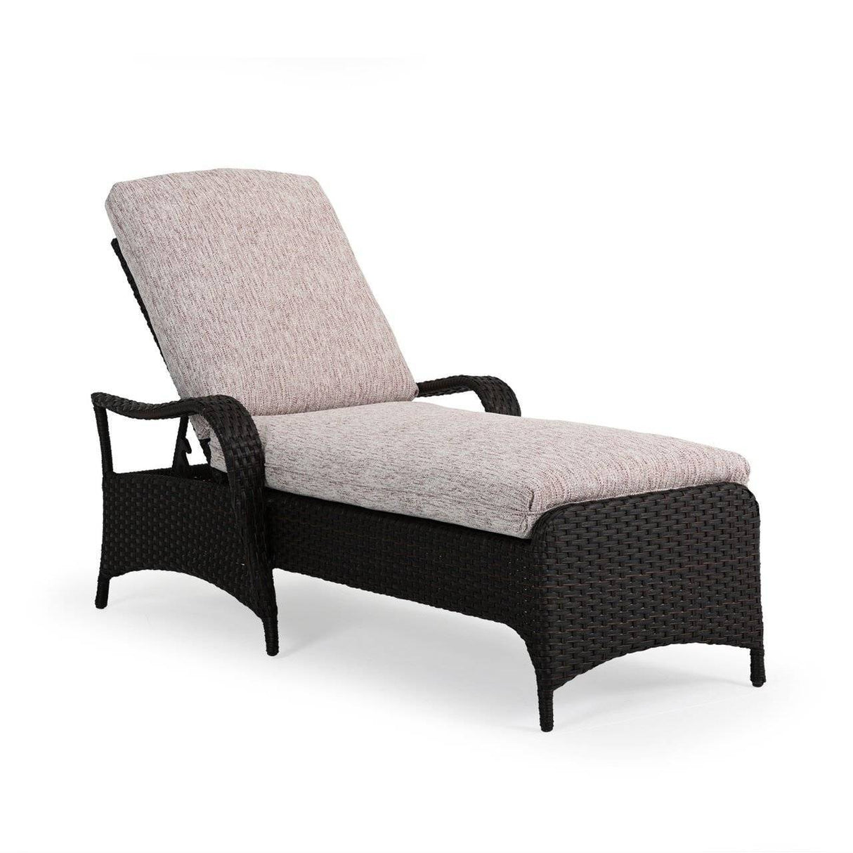 Bandirma Outdoor Wicker Chaise Lounge in Tortoise Shell Model 6009TS