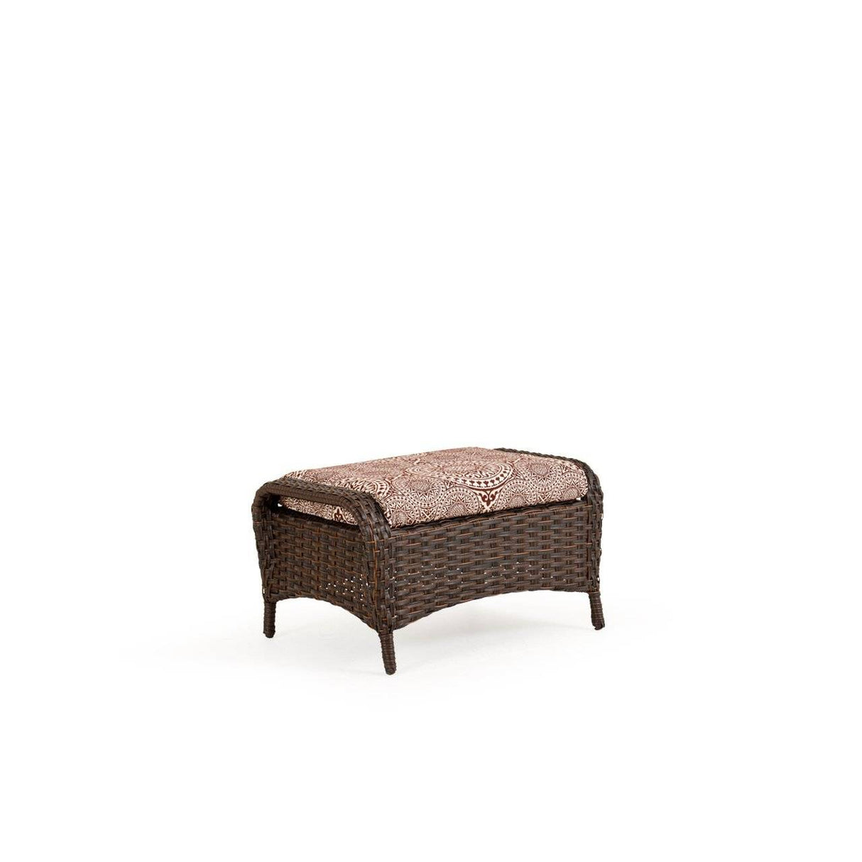 Bandirma Outdoor Wicker Ottoman in Tortoise Shell Model 6008TS