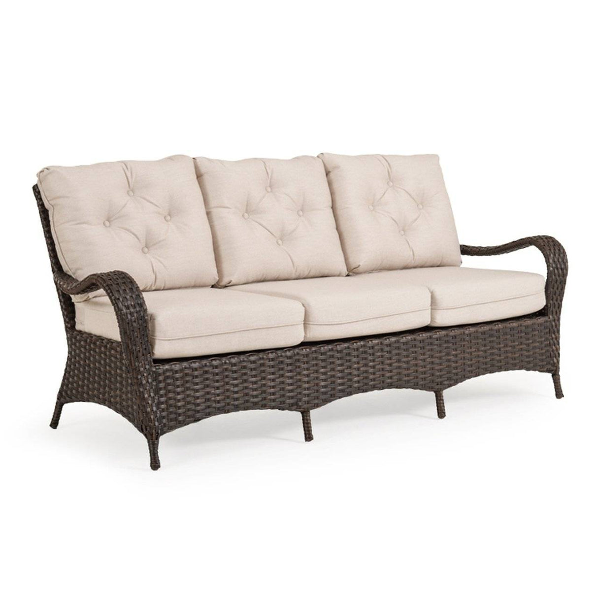 Bandirma Outdoor Wicker Sofa in Tortoise Shell Model 6003TS