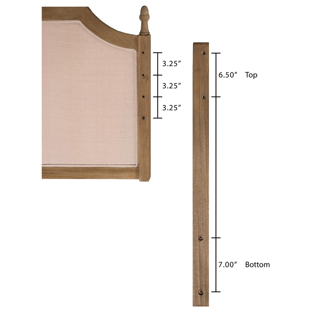 Lourdes Upholstered Queen Headboard by Wicker Fair