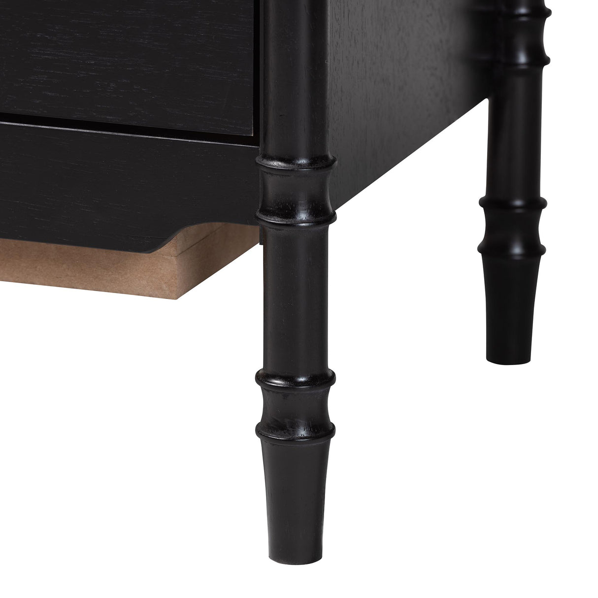 Marisela 4-Piece Black King Bedroom Set by Wicker Fair