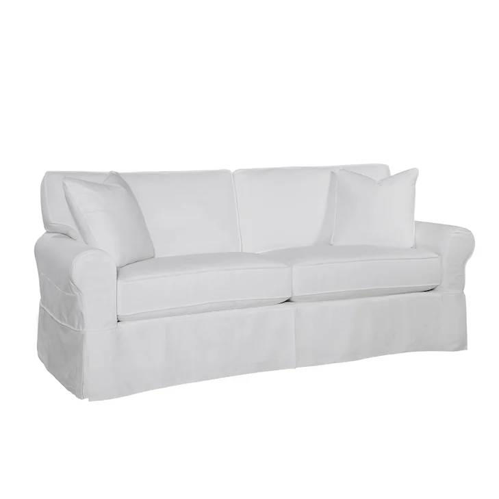 Bedford 2 over 2 Queen Sleeper Sofa with Slipcover by Braxton Culler Made in the USA Model 728-0112XP