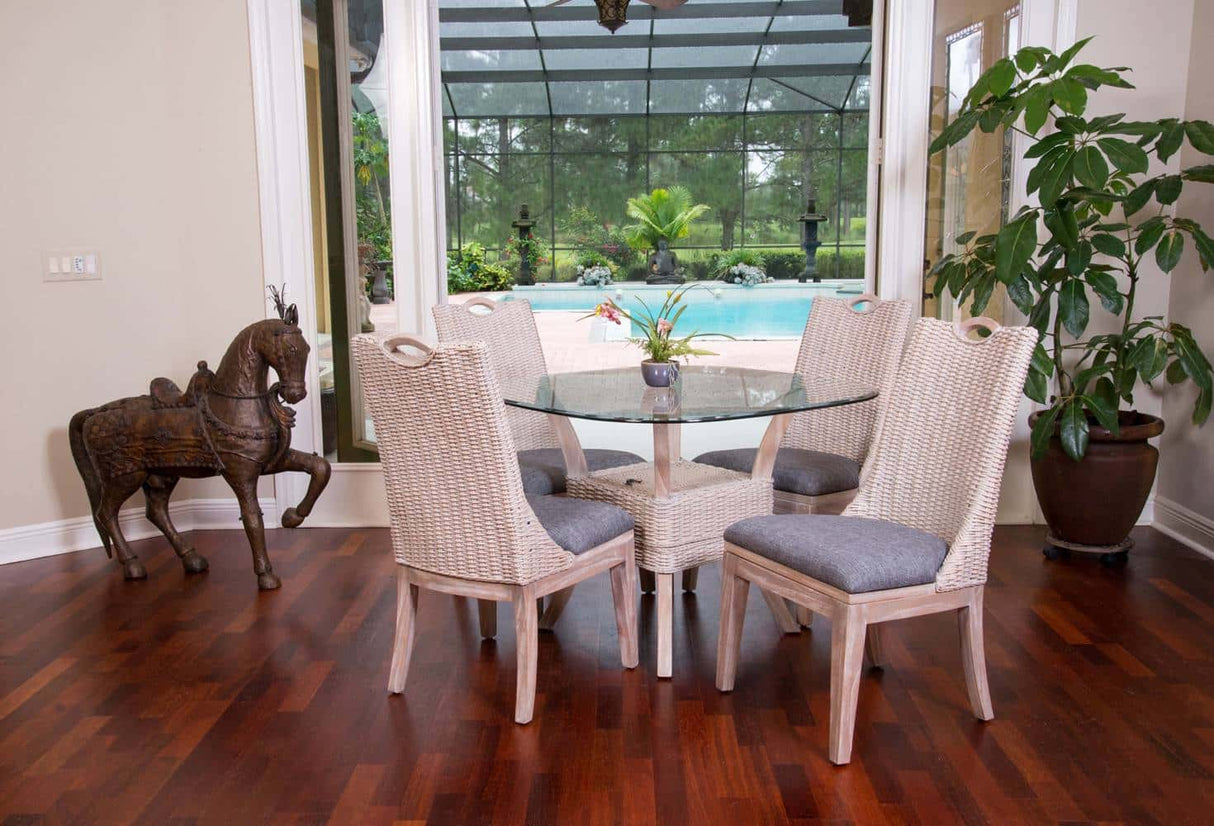 Belize 6 Pc Rattan Dining Set from Alexander and Sheriden