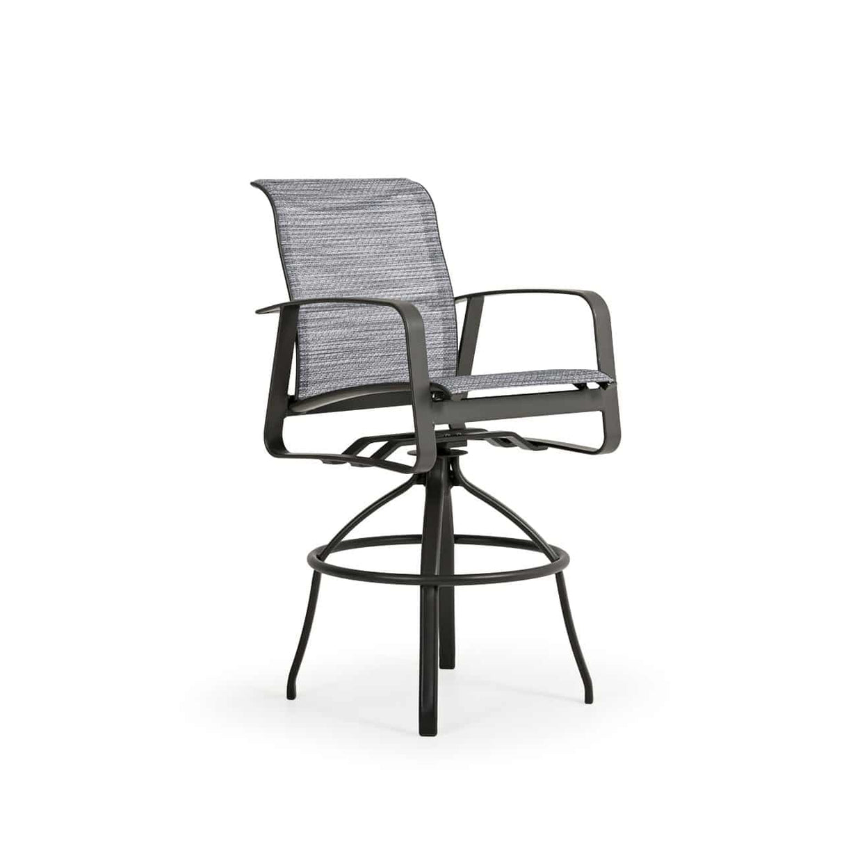Big Falls Outdoor 3 Piece Sling Counter Set with Glass Top Model Big-Falls-Sling-3PC-Counter-Glass