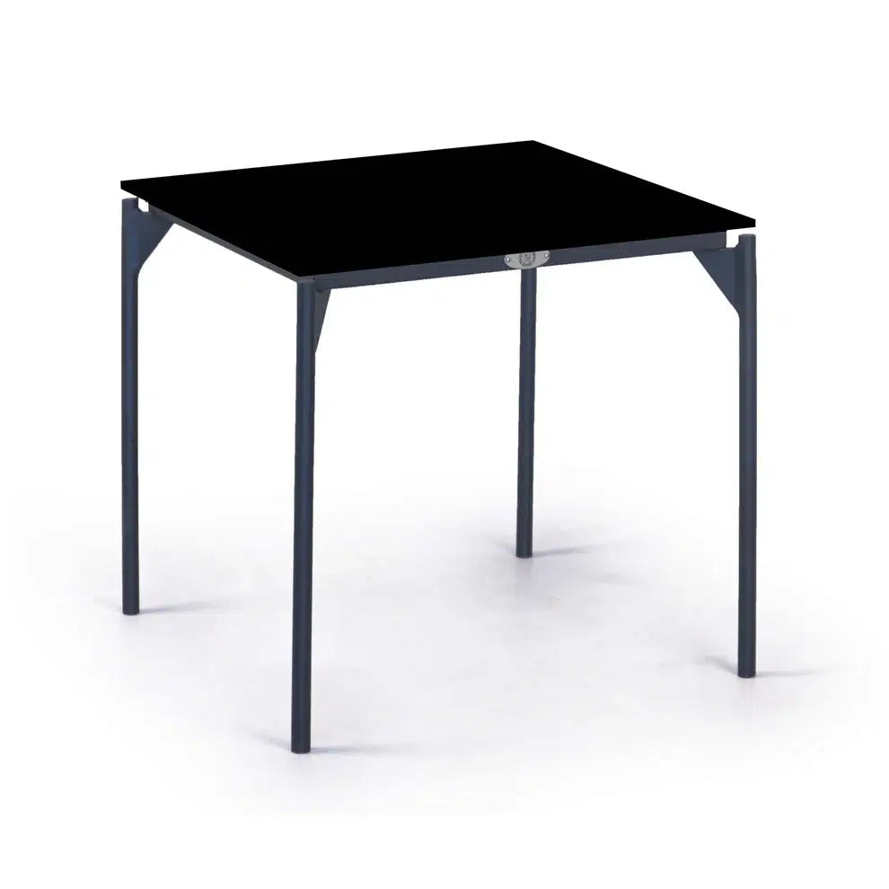 Boston Outdoor Side Table with Glass Model 24155-CMA-GL by Skyline Design