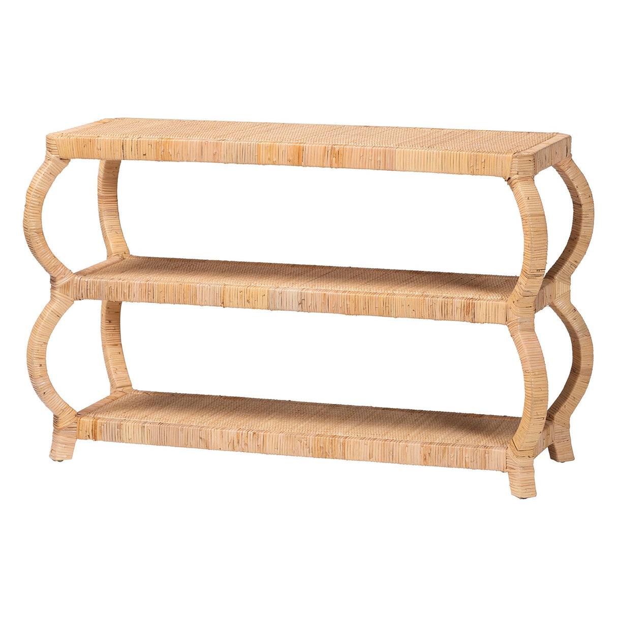 Brianna Wicker Fair Rattan Console Table or Plasma TV Stand
