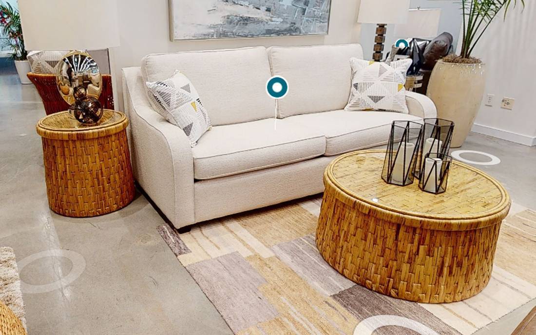 Tonga Round Coffee Table and End Table 2 Pc Set by Capris Furniture CK-340-2PC-SET
