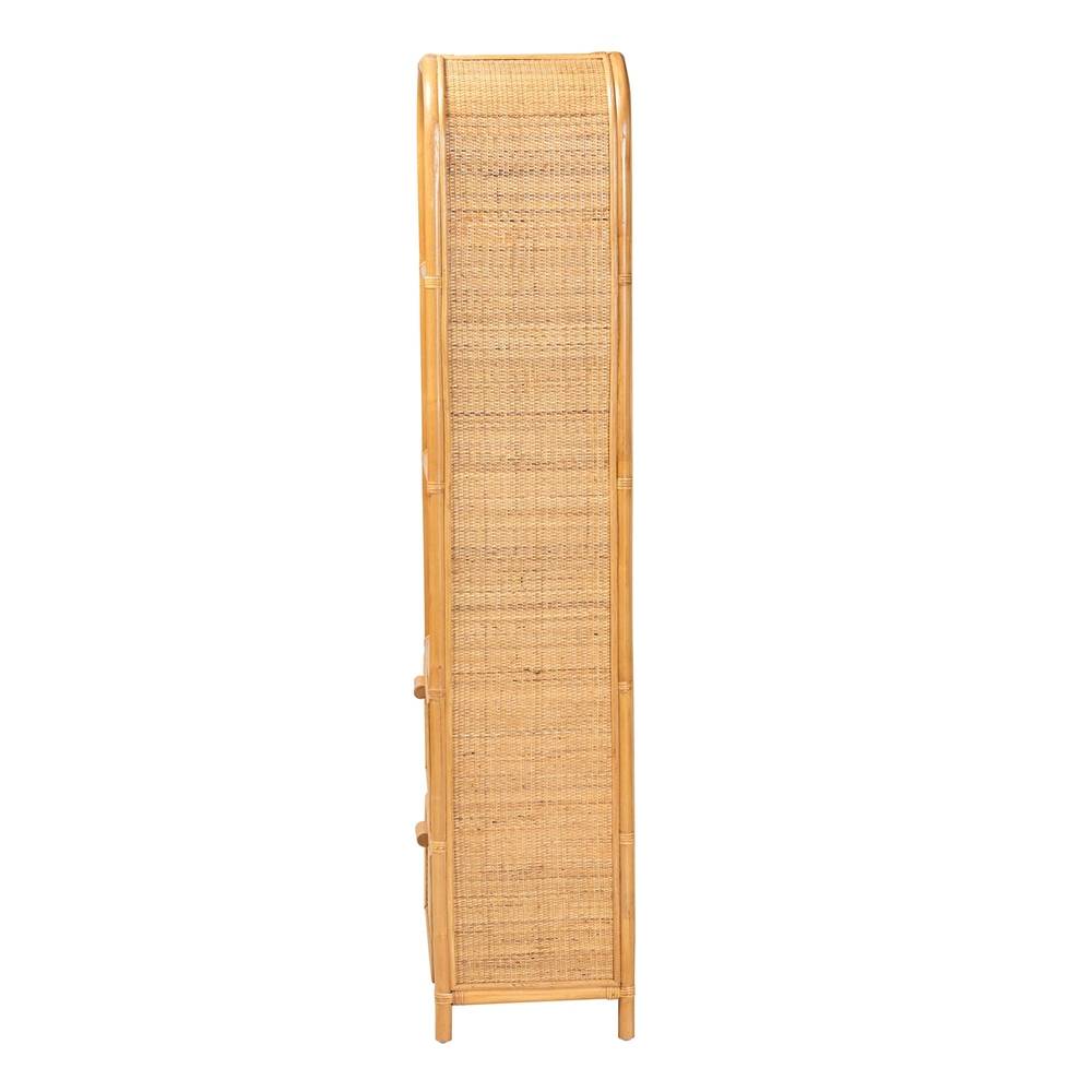 Compass Wicker Fair Rattan Book Case Shelf Cabinet
