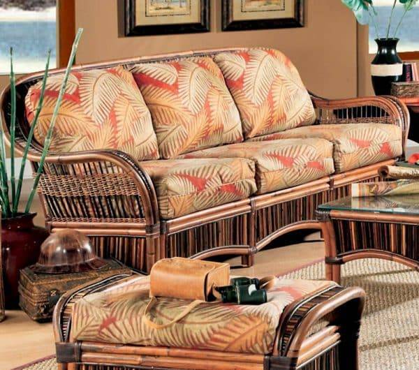 Congo Rattan Living Room End Table Model CGET from Spice Island Wicker