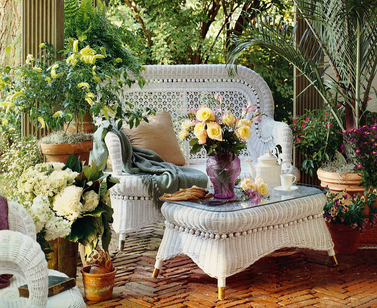 Country White 6 Pc Set Model CAC-6SET from Spice Island Wicker