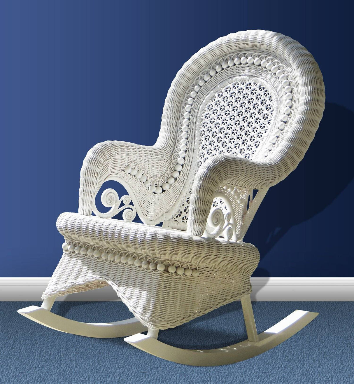 Sugar Beach White Rocker Model SBR by Wicker Fair