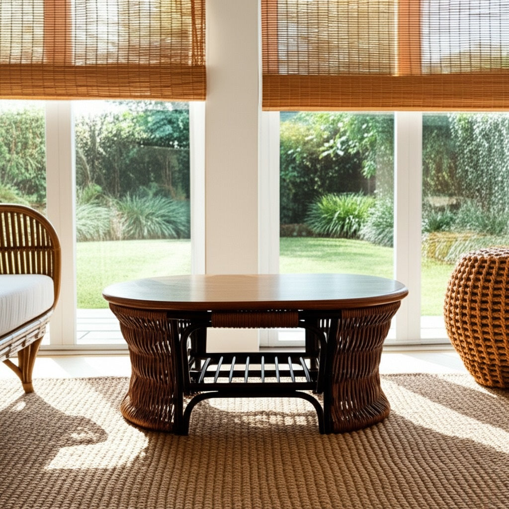 Marseille Rattan Coffee Table by Capris Furniture Model CT314