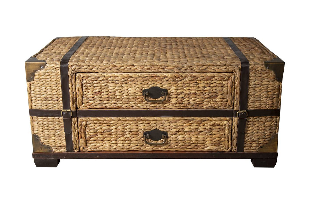 Colonial Woven Seagrass Coffee Table by Capris Furniture CT327