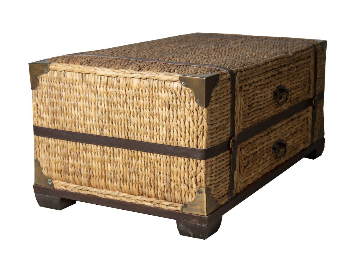 Colonial Woven Seagrass Coffee Table by Capris Furniture CT327