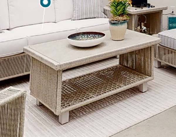 Luxe Outdoor Wicker Coffee Table CT9824 by Beachcraft