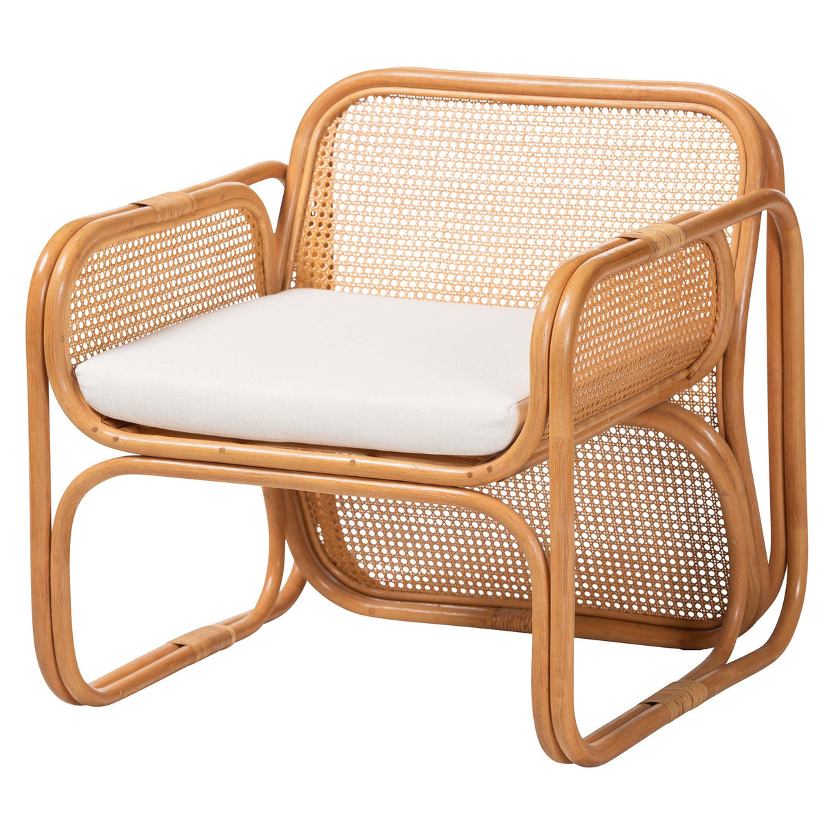 Mohawk Natural Rattan Armchair by Wicker Fair