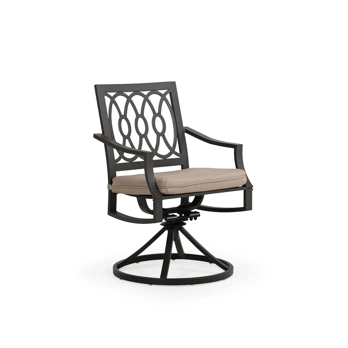 Chippewa Outdoor Aluminum Swivel Dining Arm Chair Model 741831CHA – Choice of Cushions Made in the USA