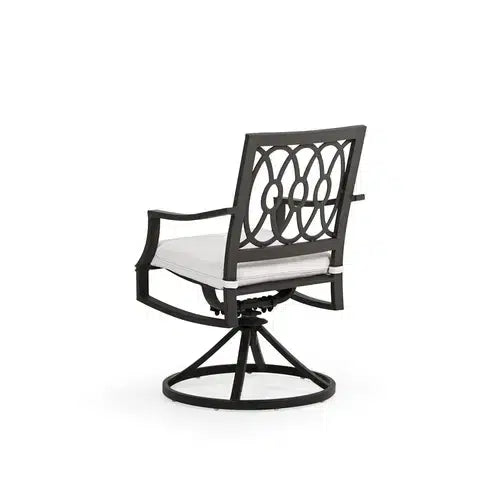 Chippewa Outdoor Aluminum Swivel Dining Arm Chair Model 741831CHA – Choice of Cushions Made in the USA
