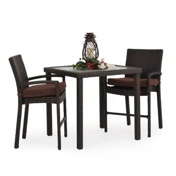 City Light Outdoor Wicker 3 Piece Counter Height Set in Oyster Grey Model City-Light-OG-Stackable-3PC-Counter