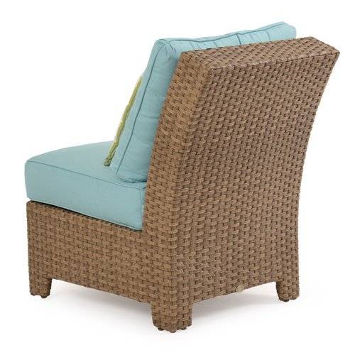 City Light Outdoor Wicker Armless Chair in Oyster Grey Model 6301OG