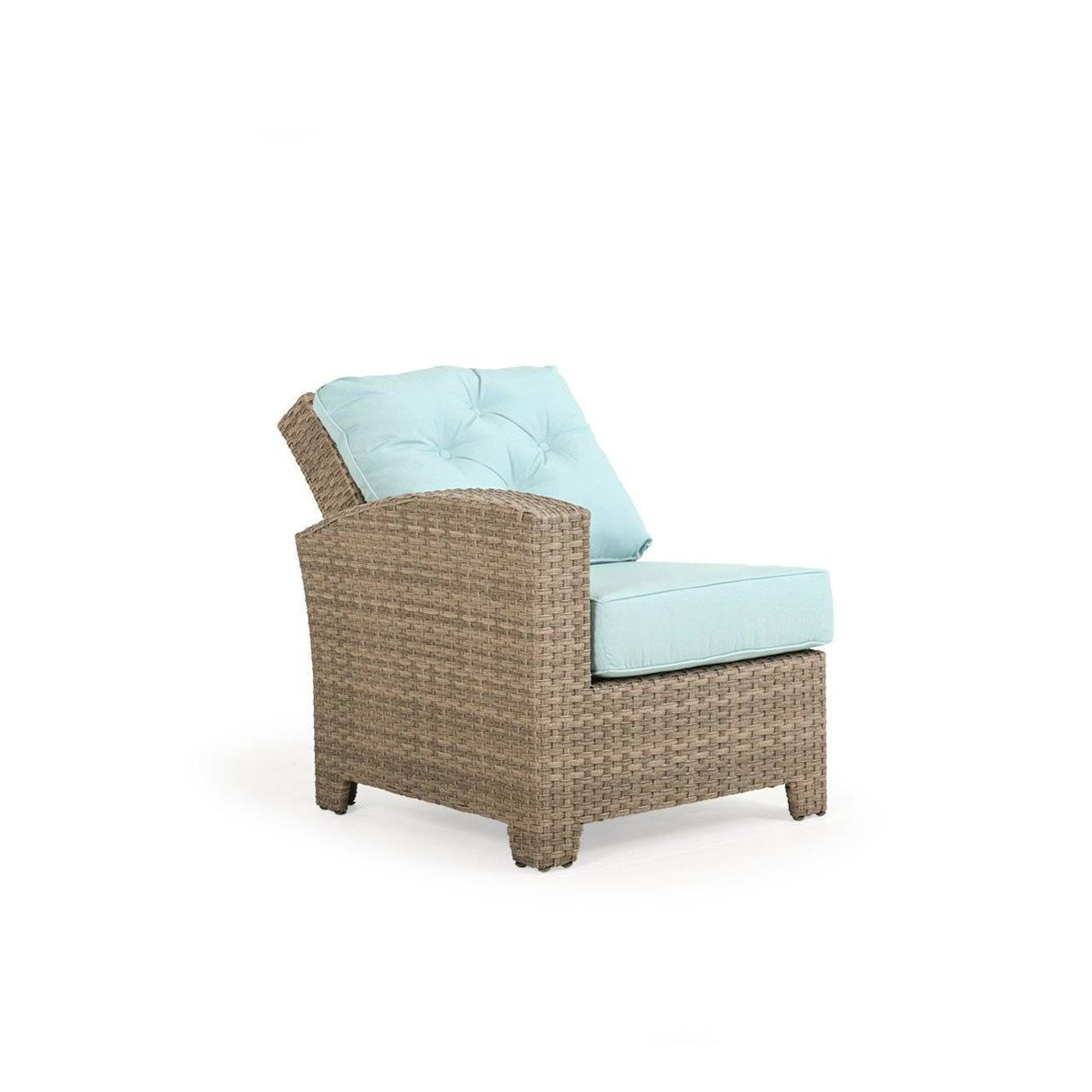 City Light Outdoor Wicker Left Facing (LF) Arm Reclining Chair in Oyster Grey Model 6392LOG