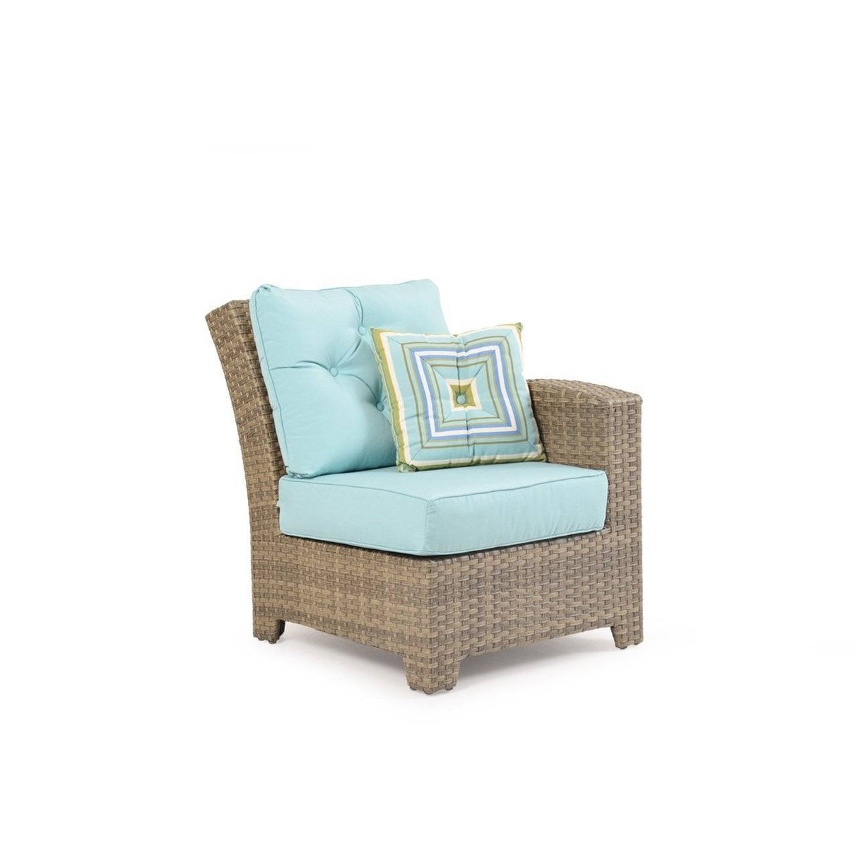 City Light Outdoor Wicker Right Facing (RF) Arm Chair in Oyster Grey Model 6302ROG