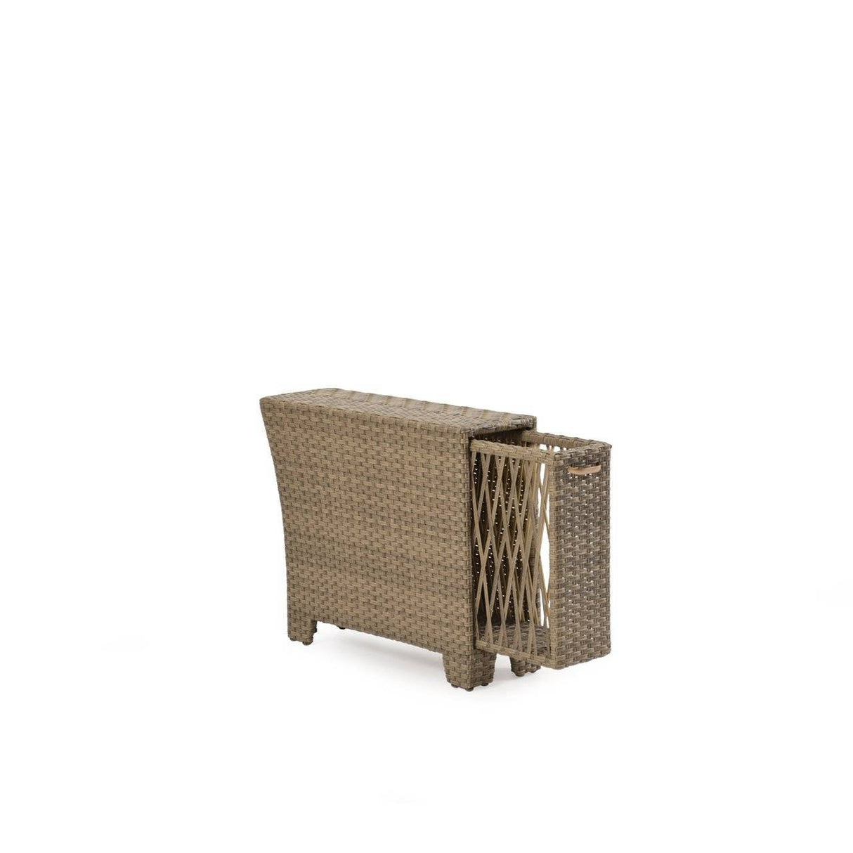 City Light Outdoor Wicker Storage Arm in Oyster Grey Model 6304OG
