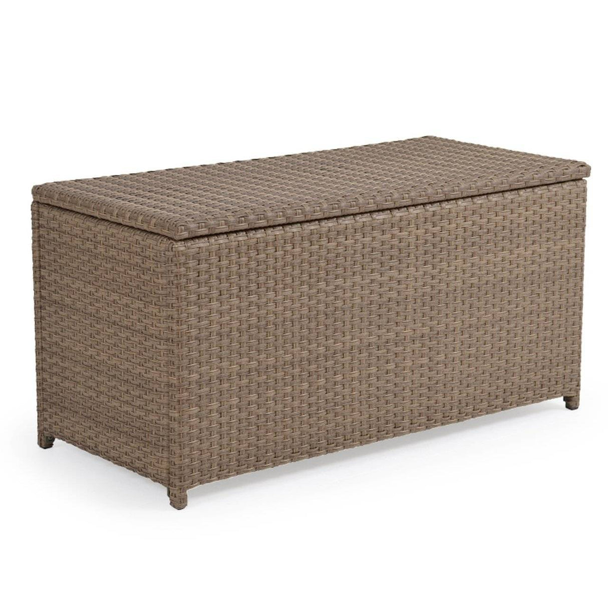 City Light Outdoor Wicker Storage Trunk in Oyster Grey Model 6085OG